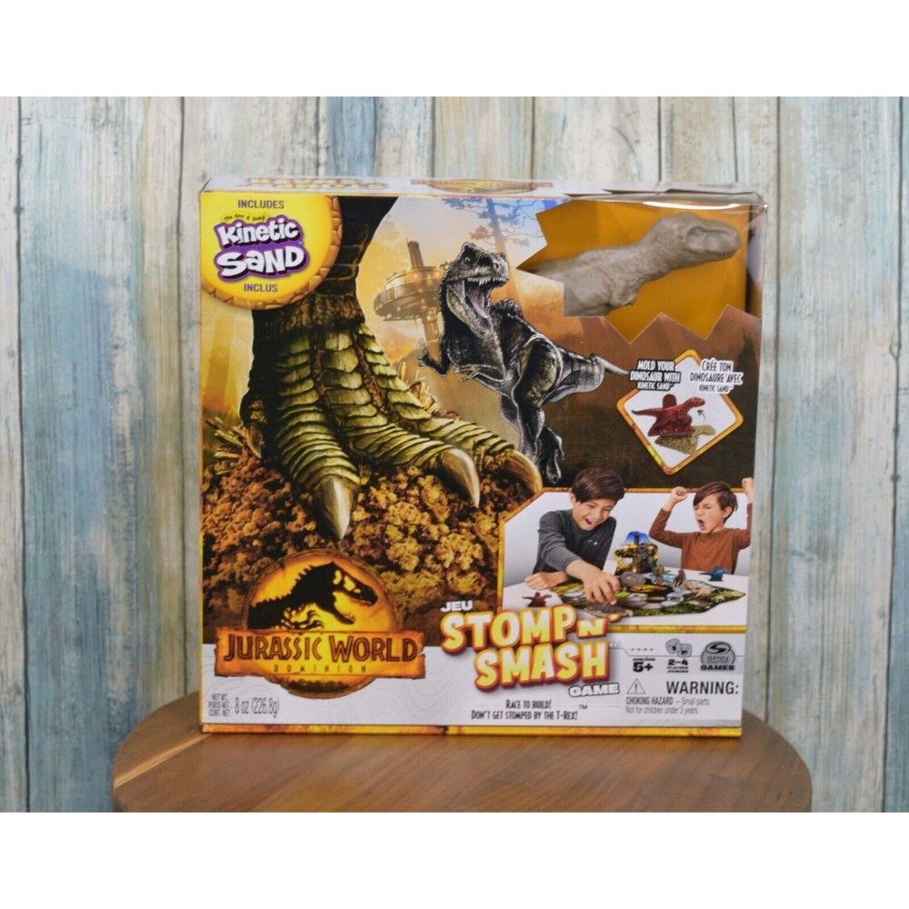 Jurassic World Dominion Kinetic Sand Stomp N Smash Game